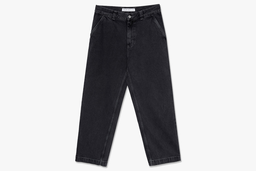 '44! DENIM PANTS - Silver Black