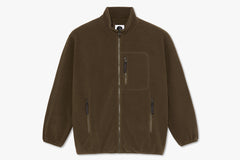 BASIC FLEECE JACKET - Brown FA23