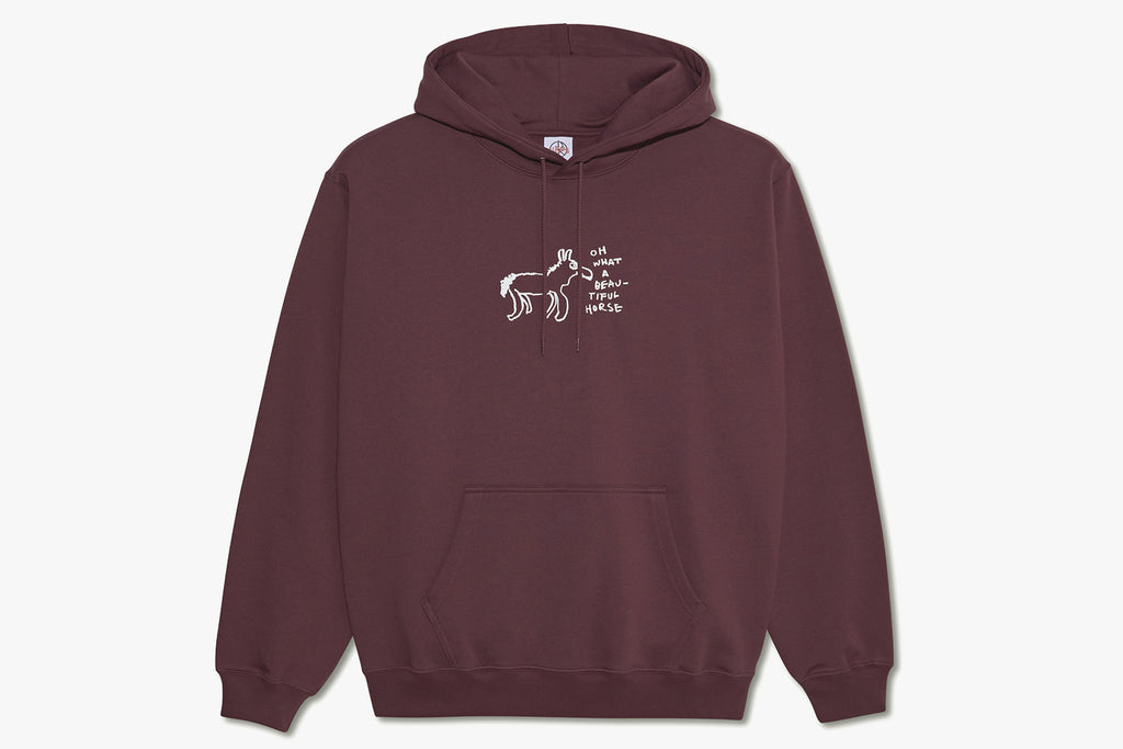 DAVE HOODIE | BEAUTIFUL HORSES - Plum WIN23