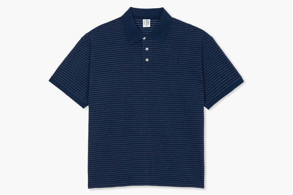 SURF POLO SHIRT | DOTS - Dark Blue