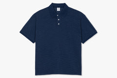 SURF POLO SHIRT | DOTS - Dark Blue