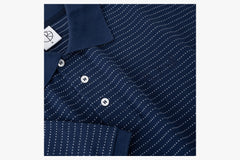 SURF POLO SHIRT | DOTS - Dark Blue