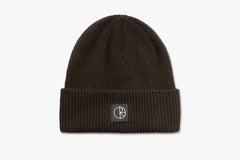 DOUBLE FOLD MERINO BEANIE - Brown