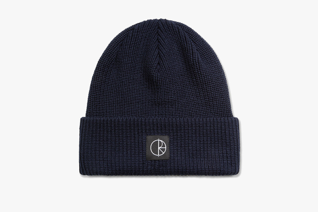 DOUBLE FOLD MERINO BEANIE - Navy