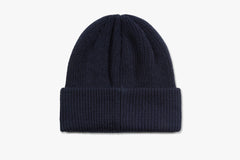 DOUBLE FOLD MERINO BEANIE - Navy