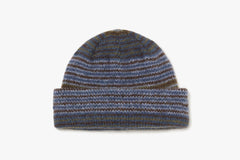 GEORGE BEANIE - Blue Green Stripe