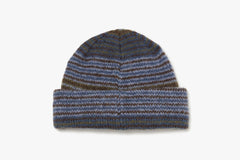 GEORGE BEANIE - Blue Green Stripe