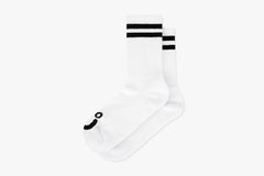 RIB SOCKS | HAPPY SAD - White