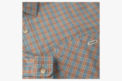 MITCHELL LS SHIRT - Blue/Rust