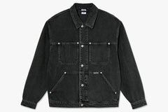 PATRIK DENIM JACKET - Silver/Black