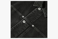 PATRIK DENIM JACKET - Silver/Black