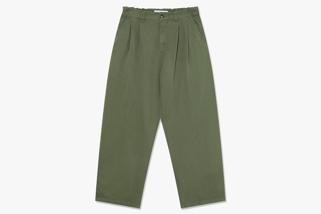 RAILWAY CHINOS - Grey Green