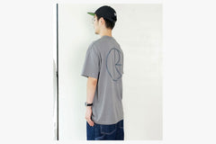 CONTRAST TEE | STROKE LOGO - Grey