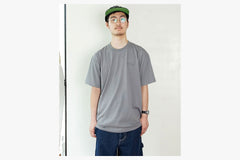 CONTRAST TEE | STROKE LOGO - Grey