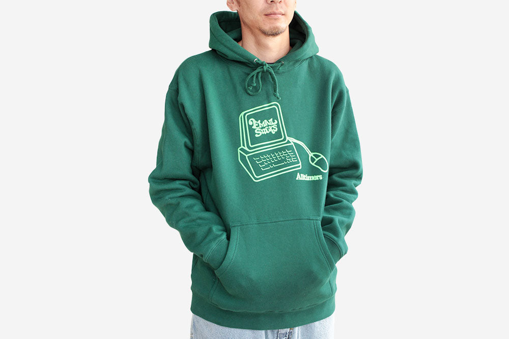 INTERWEB HOODY - Forest Green