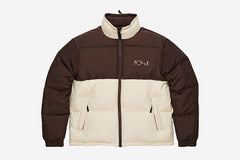 COMBO PUFFER - Brown/Cream