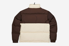 COMBO PUFFER - Brown/Cream