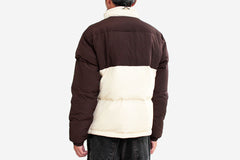 COMBO PUFFER - Brown/Cream