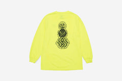SNACKMAN FLYER LONGSLEEVE TEE - Neon Yellow