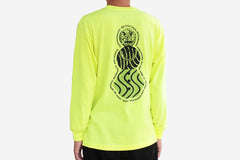 SNACKMAN FLYER LONGSLEEVE TEE - Neon Yellow