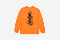 SNACKMAN FLYER LONGSLEEVE TEE - Orange