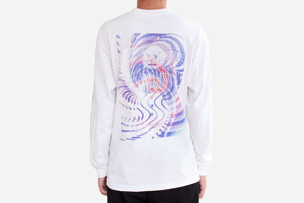 TRIPPY LONGSLEEVE TEE - White