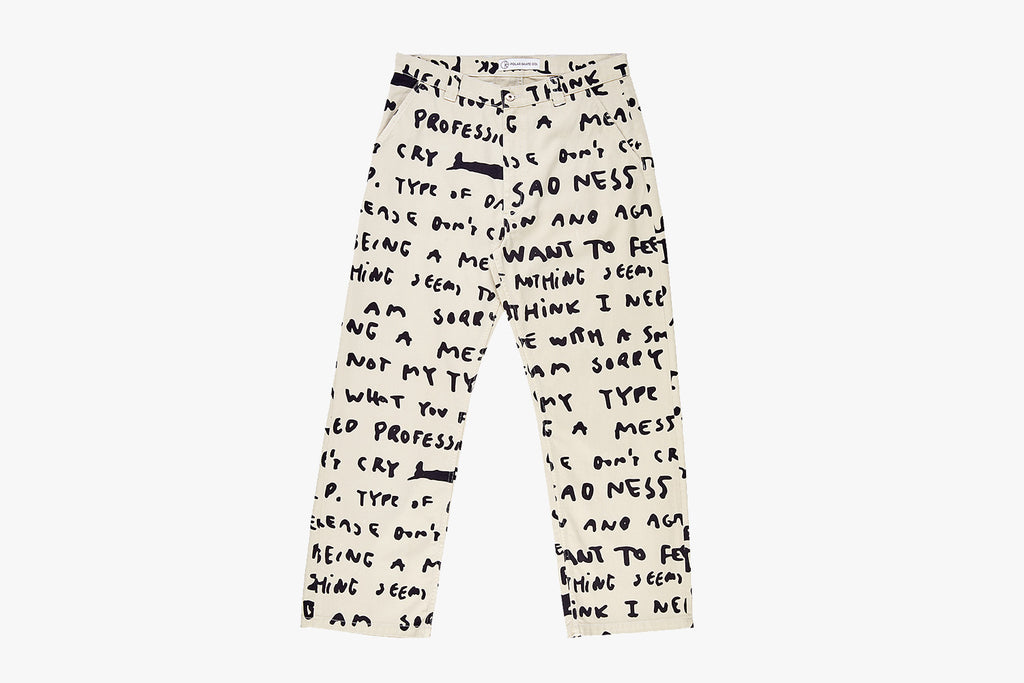 40'S PANTS SAD NOTES - Ivory