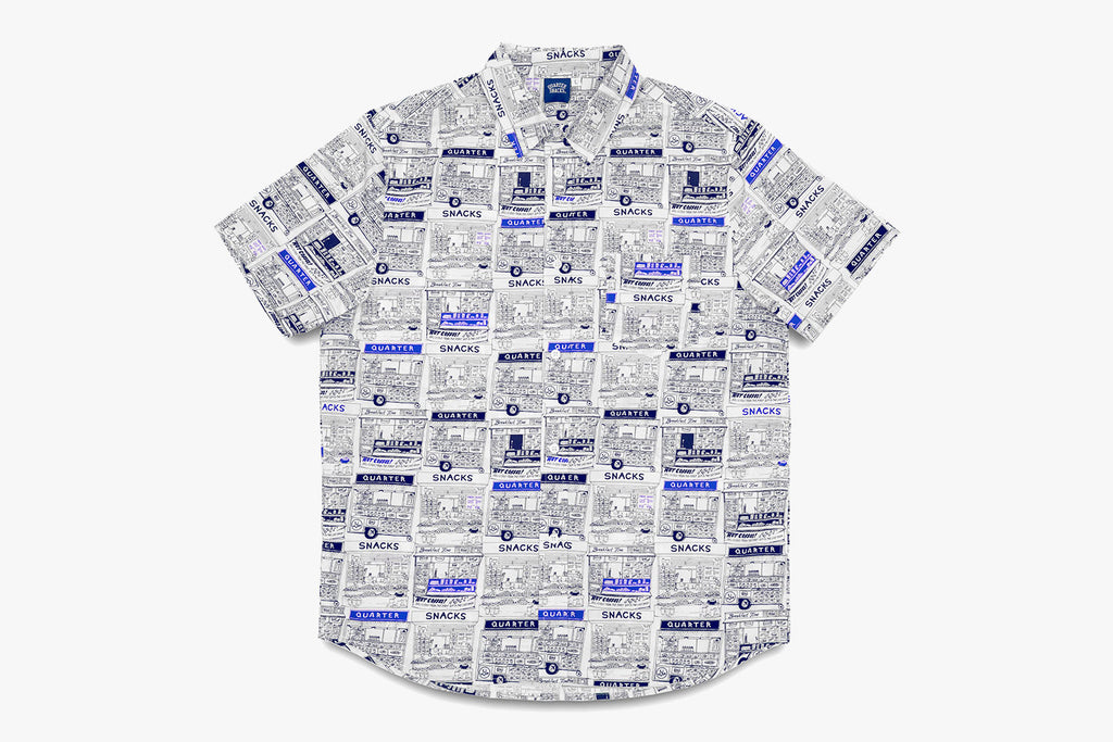 VENDOR SHORT SLEEVE BUTTON UP - White