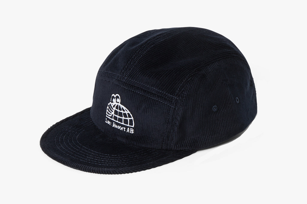 HALF GLOVE CORD 5-PANEL CAP - Black D4
