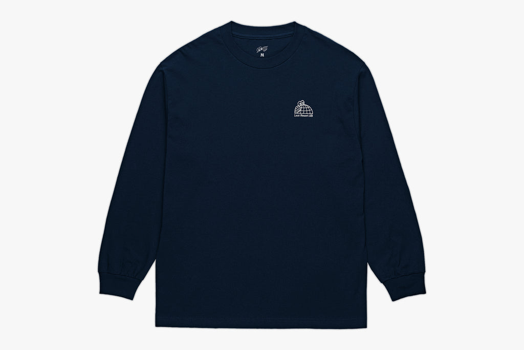 HALF GLOBE LONGSLEEVE TEE - Navy D2
