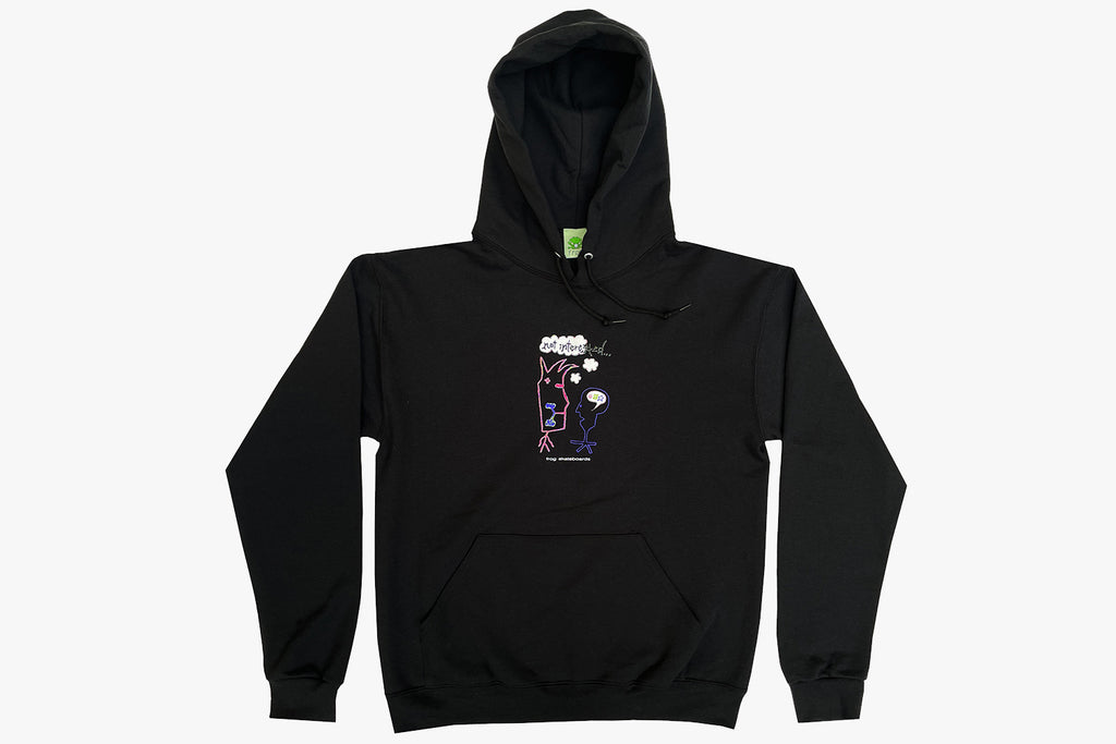 NOT INTERESTED HOODIE - Black SU21