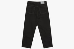 '93! PANTS - Black/ Dark Olive Stitching