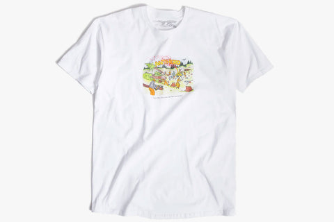 POROUS WALKER DEFORESTATION TEE - White