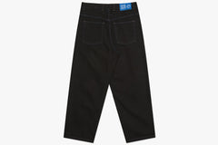 BIG BOY PANTS - Black/ Blue Stitching