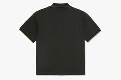 CHECKERED SURF POLO SHIRT - Dirty Black SU23