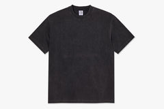 CONTRAST TEE | STROKE LOGO - Silver Black/Black
