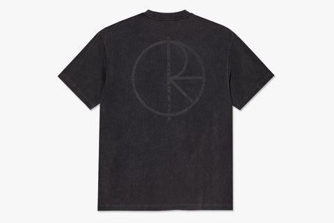 CONTRAST TEE | STROKE LOGO - Silver Black/Black