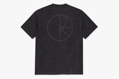 CONTRAST TEE | STROKE LOGO - Silver Black/Black