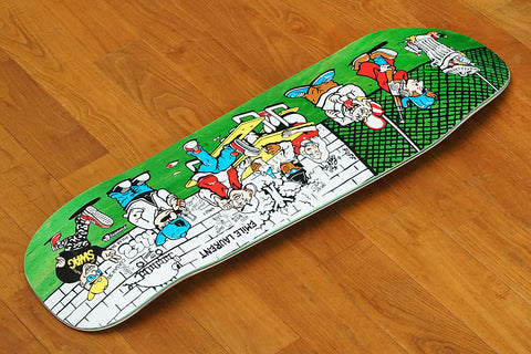 EMILE LAURENT | HIGH SCHOOL DECK - 9.25" x 31.75" D1-Shape (Green Stain)