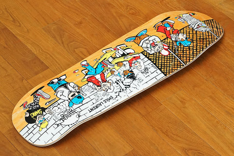 EMILE LAURENT | HIGH SCHOOL DECK - 9.25" x 31.75" D1-Shape (Orange Stain)