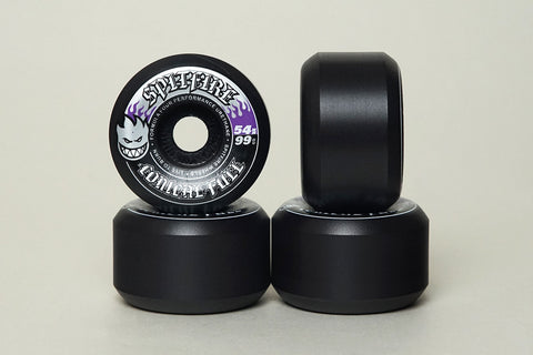 FORMULA FOUR F4 CONICAL FULL WHEELS BLACK 54MM 99DURO