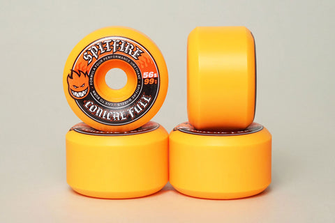 FORMULA FOUR F4 CONICAL FULL WHEELS ORANGE 56MM 99DURO