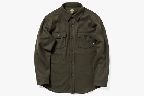 WOOL FLANNEL SHIRTS 2024/25 - Olive