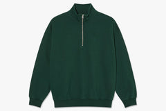 FRANK HALF ZIP SWEATER - Dark Emerald WIN24