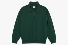 FRANK HALF ZIP SWEATER - Dark Emerald WIN24
