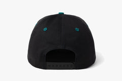 JOURNALIST CAP - Black/ Green
