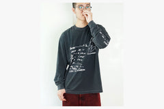 LS TEE | ON REPEAT - Silver Black