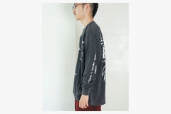 LS TEE | ON REPEAT - Silver Black