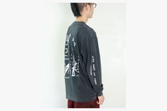 LS TEE | ON REPEAT - Silver Black