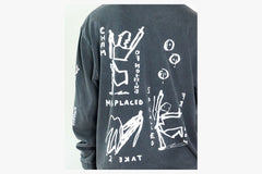 LS TEE | ON REPEAT - Silver Black